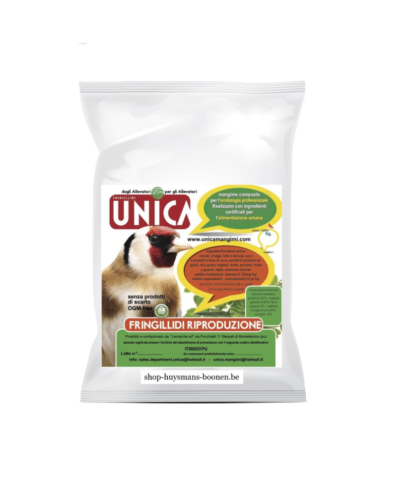 Unica eivoer Fringillidi Riproduzione 2 kg - Krachtvoer voor putters