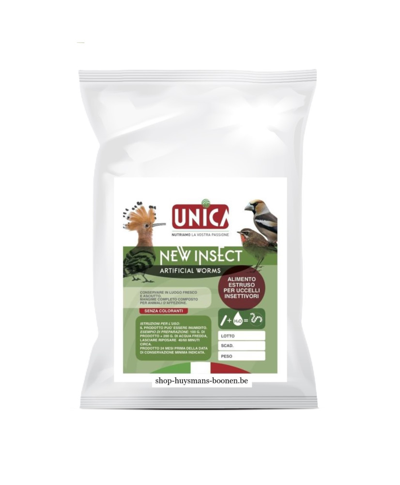 Unica New insect 1 kg (kunstmatige wormen) Unica New insect 1 kg (kunstmatige wormen)