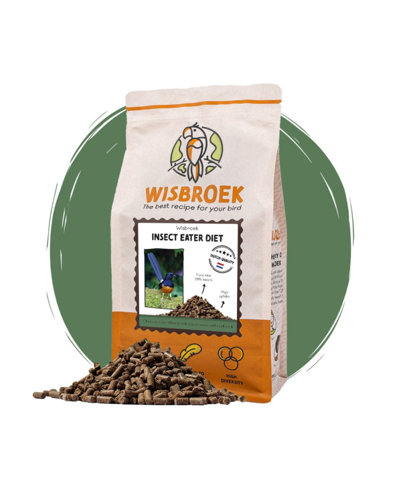 Wisbroek Insect Eater Diet 1 kg - granulés extrudés pour insectivores