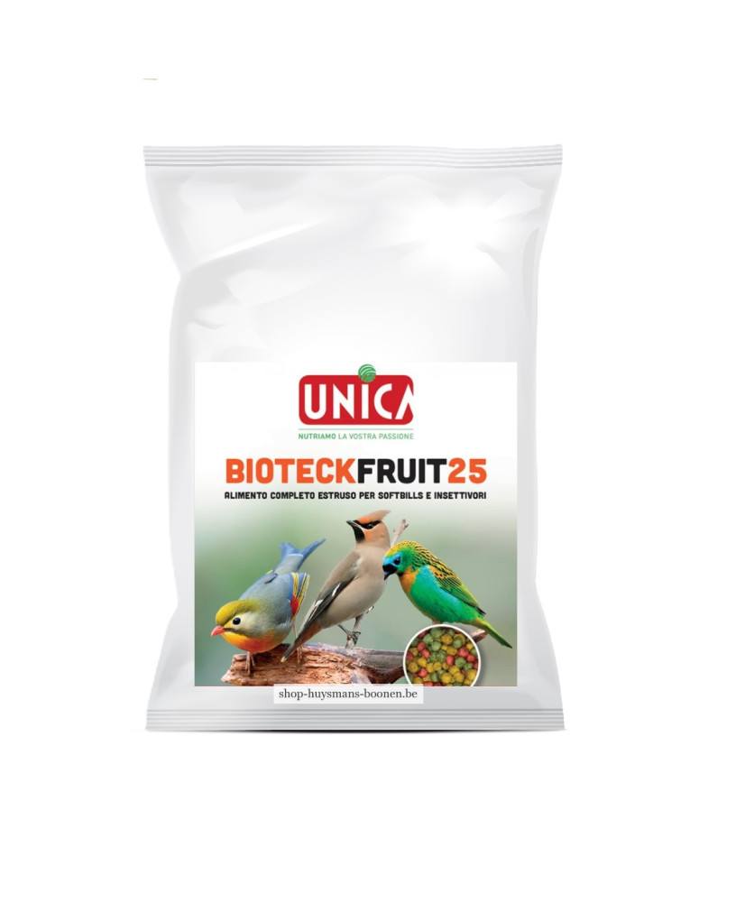Unica Bioteck Fruit25 1.5 kg - complete voeding voor softbills