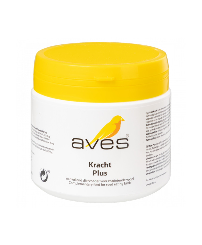 Aves kracht/plus 200 g - voorkomt voedingstekorten bij zaadetende vogels