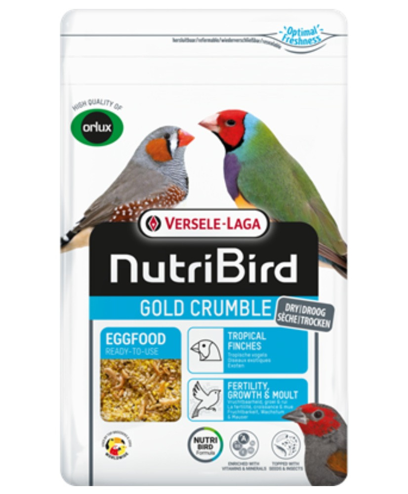 Nutribird gold crumble tropische vogels 1kg