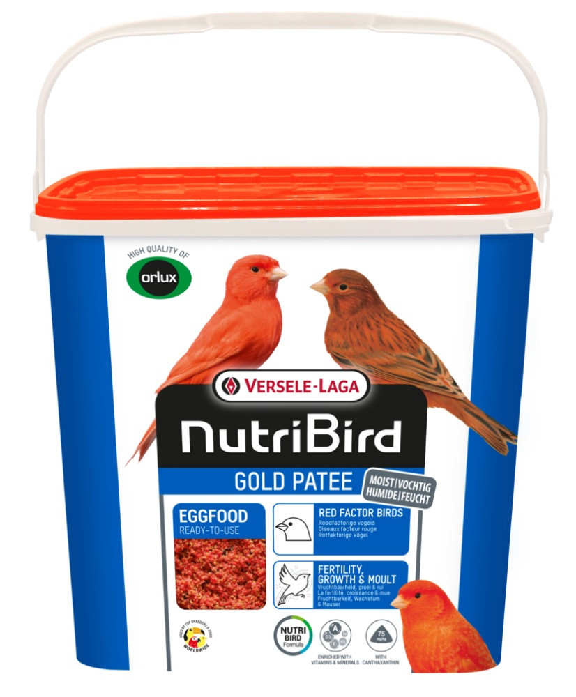 Nutribird Gold Patee Roodfactorige Vogels 5kg (Orlux gebruiksklaar eivoer rood)