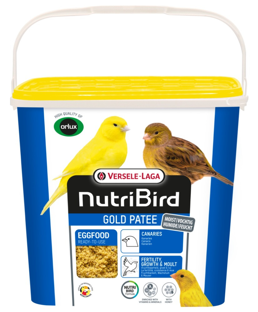 Nutribird Gold Patee Canaris 5kg (Orlux pâtée aux oeufs canaris, prête à l'emploi)