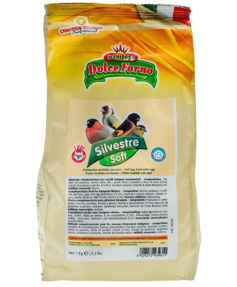 Manitoba Silvestre 1 kg - eivoer voor wildzang verrijkt met mariadistel