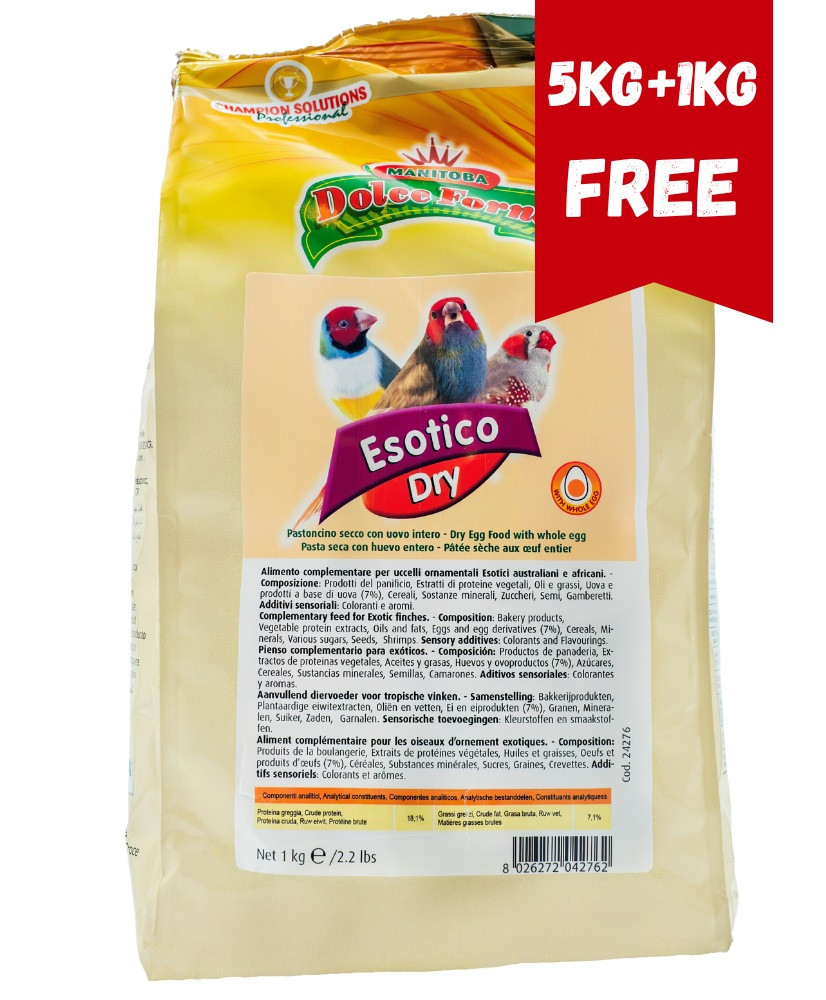 Manitoba esotic dry 5kg + 1kg gratis