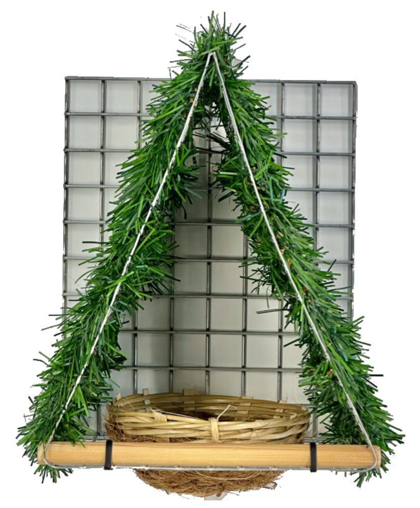 Beschut vogelnest voor Europese vogels, kanaries Ø12 cm Beschut vogelnest voor Europese vogels, kanaries Ø12 cm