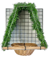 Nid abrité pour grives,traquets, bec-croisé Ø16cm