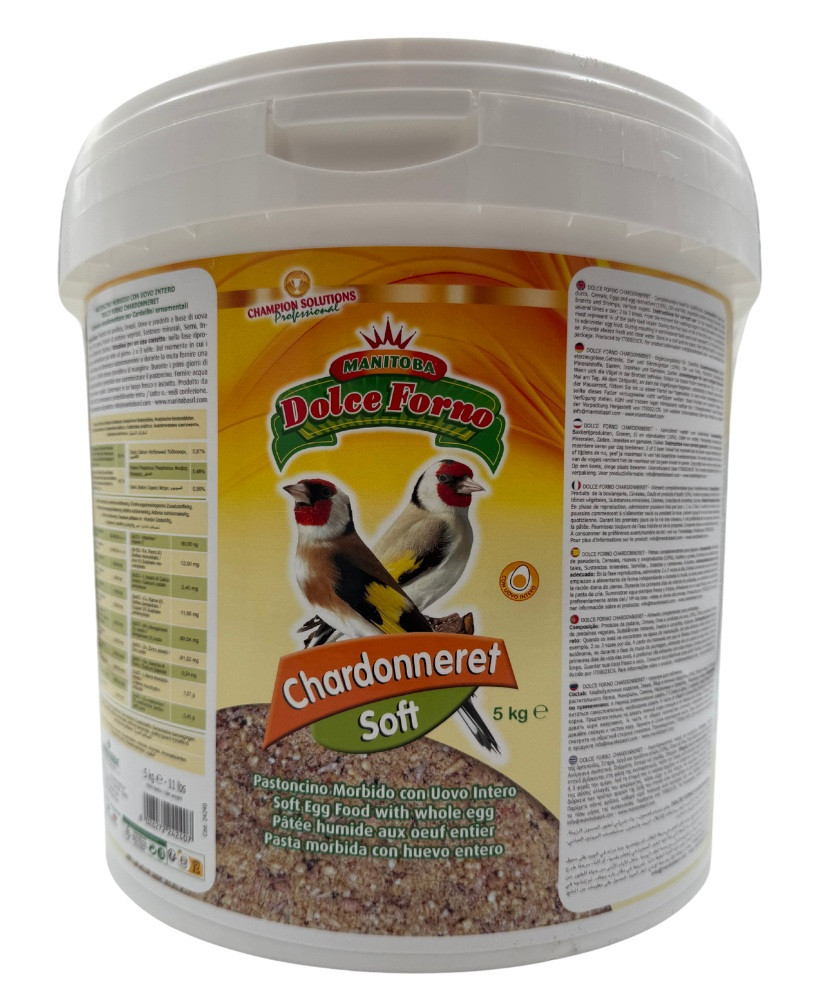 Manitoba Chardonneret Soft 5kg (Pâtée aux oeufs grasse pour chardonnerets)