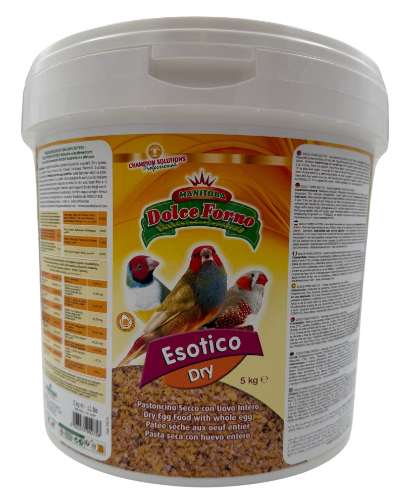 Manitoba Dolce Forno Esotico Dry 5kg (Eivoer droog voor tropische vogels)