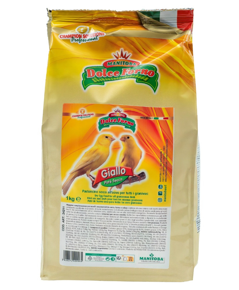 Manitoba Dolce Forno Dry Pro Insect 1kg (Pâtée aux oeufs canaris)