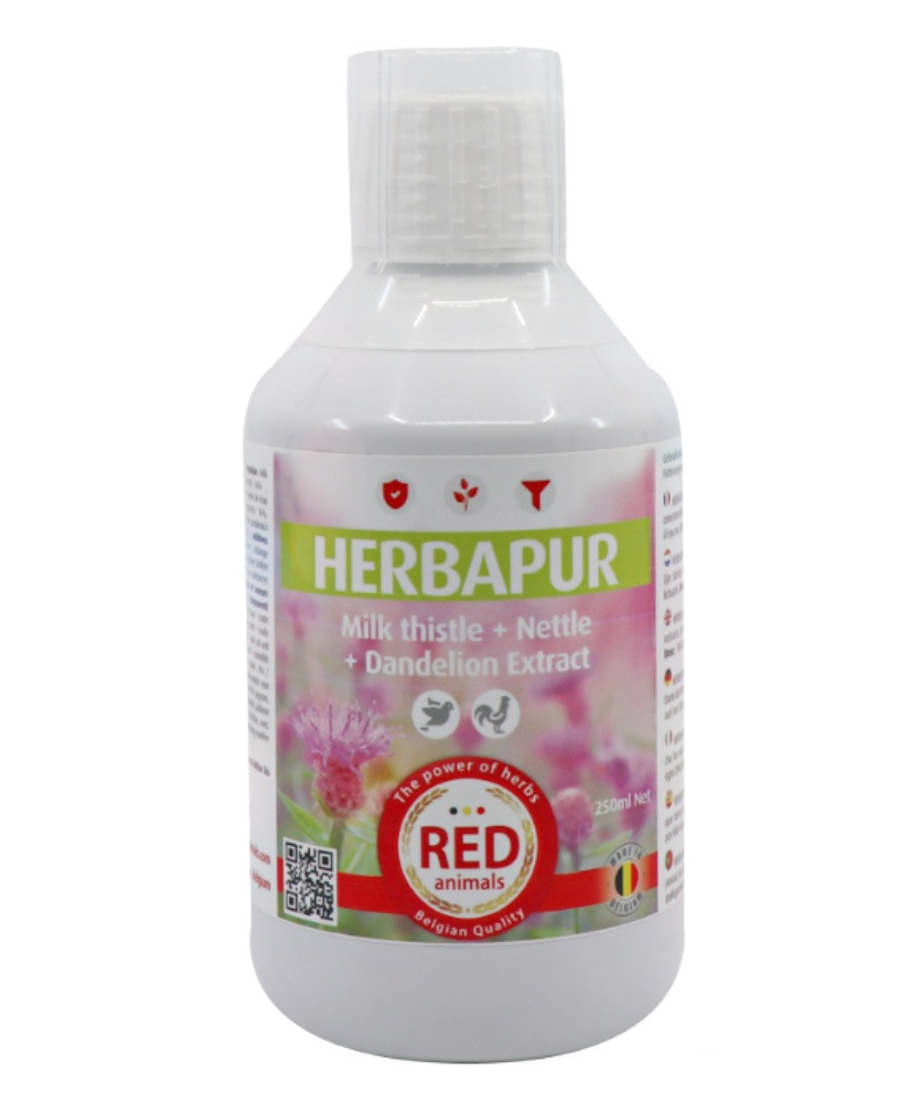 Red Animals Herbapur 250 ml (extract van paardenbloem, mariadistel en brandnetel)