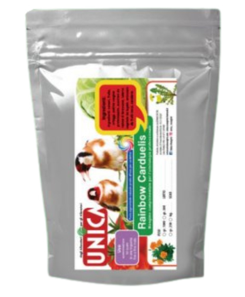 Unica Rainbow Carduelis 250g (vergroot de intensiviteit van het masker bij putters) Unica Rainbow Carduelis 250g (vergroot de intensiviteit van het masker bij putters)