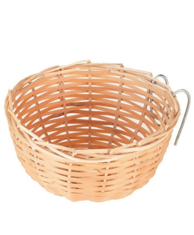 Nid canari ouvert rotin 13cm medium
