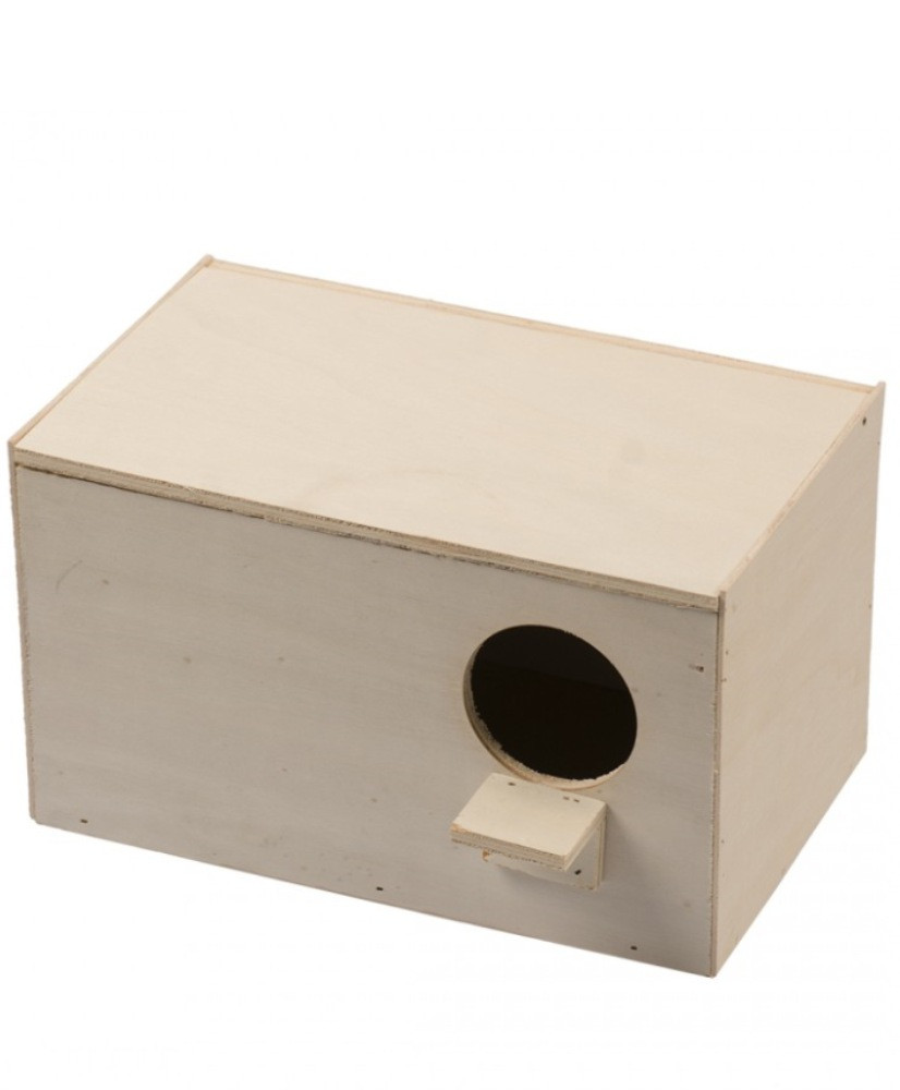 Nichoir pour inséparables horizontal