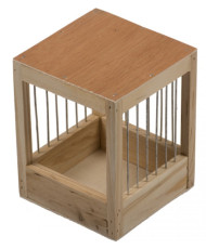 Nestkast voliere hout spijlen