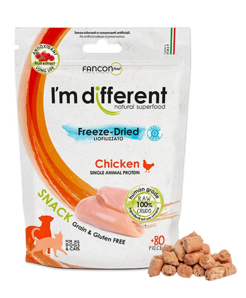 Freeze Dried Chicken, 100% Poulet Séché Naturel - I'm Different