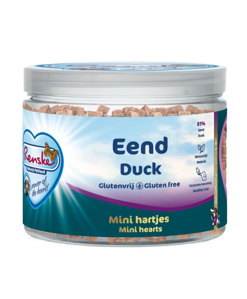 Mini Coeurs Canard 100g - Renske