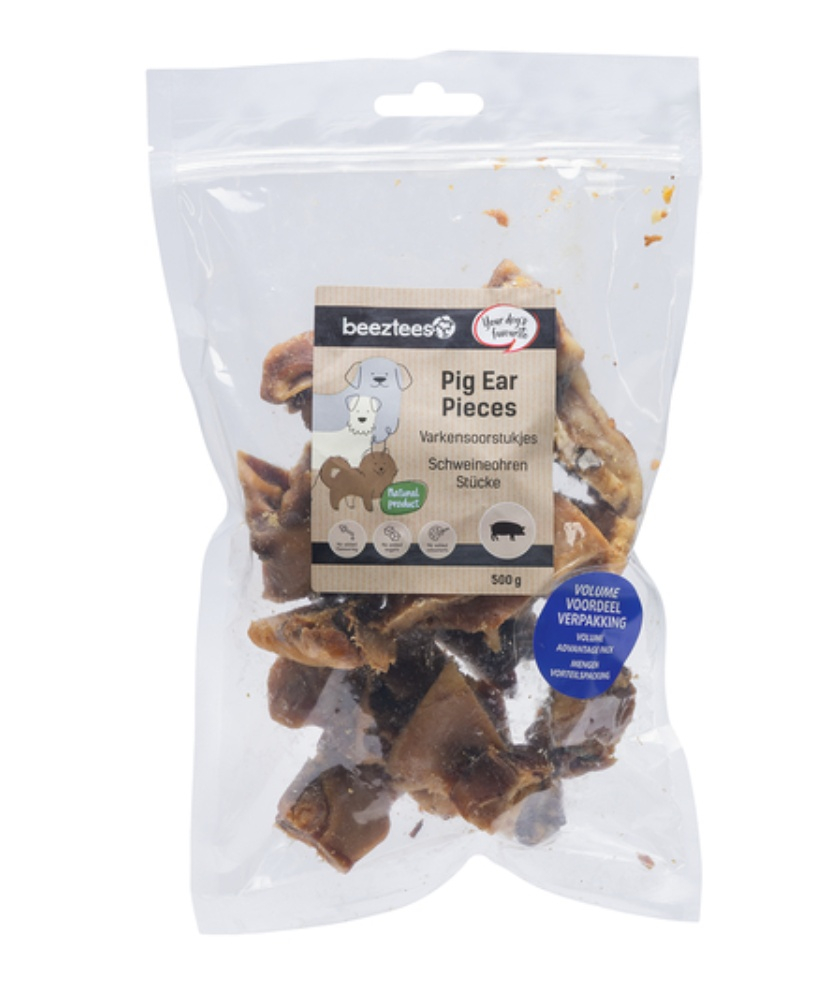 Les morceaux d'oreilles de porc  500g - Beeztees