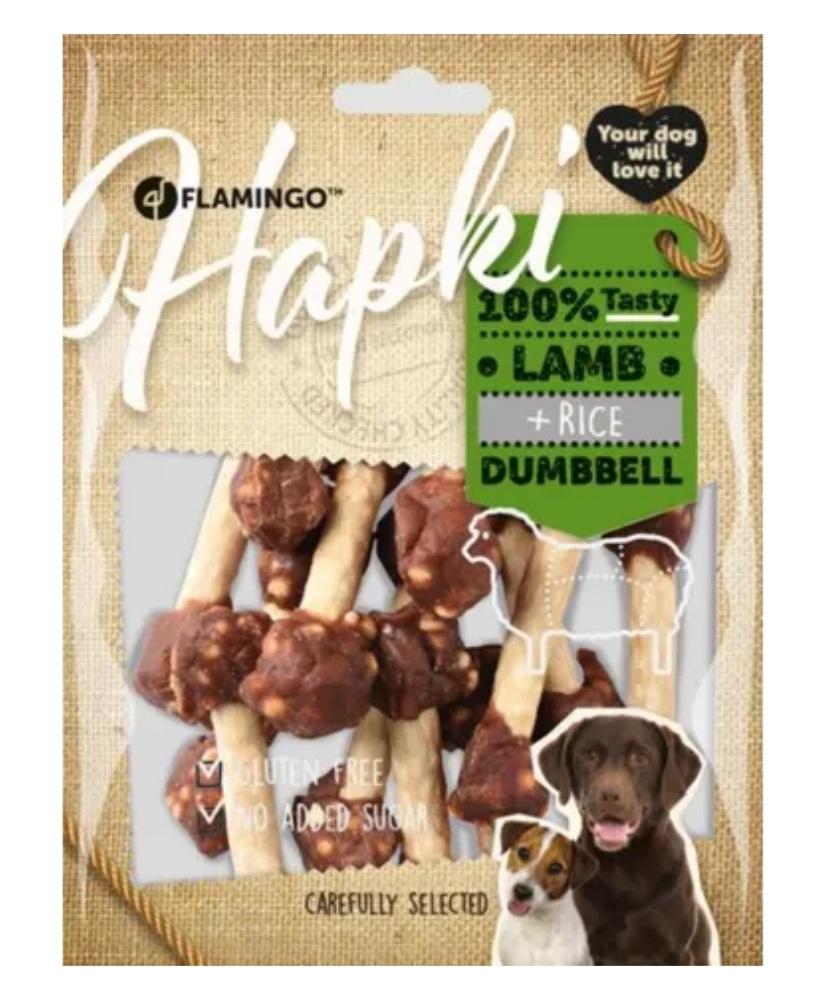 Lamb & Rice Dumbell 150g - Hapki