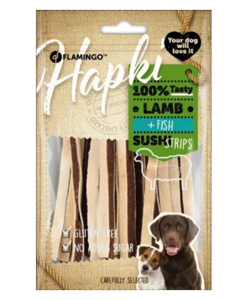 Lamb & Fish Sushi Strips 85g - Hapki
