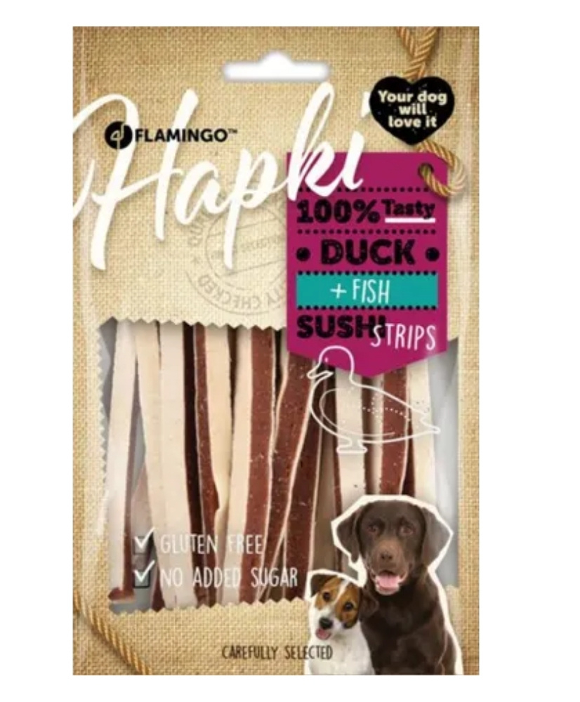 Duck & Fish Sushi Strips 85g - Hapki