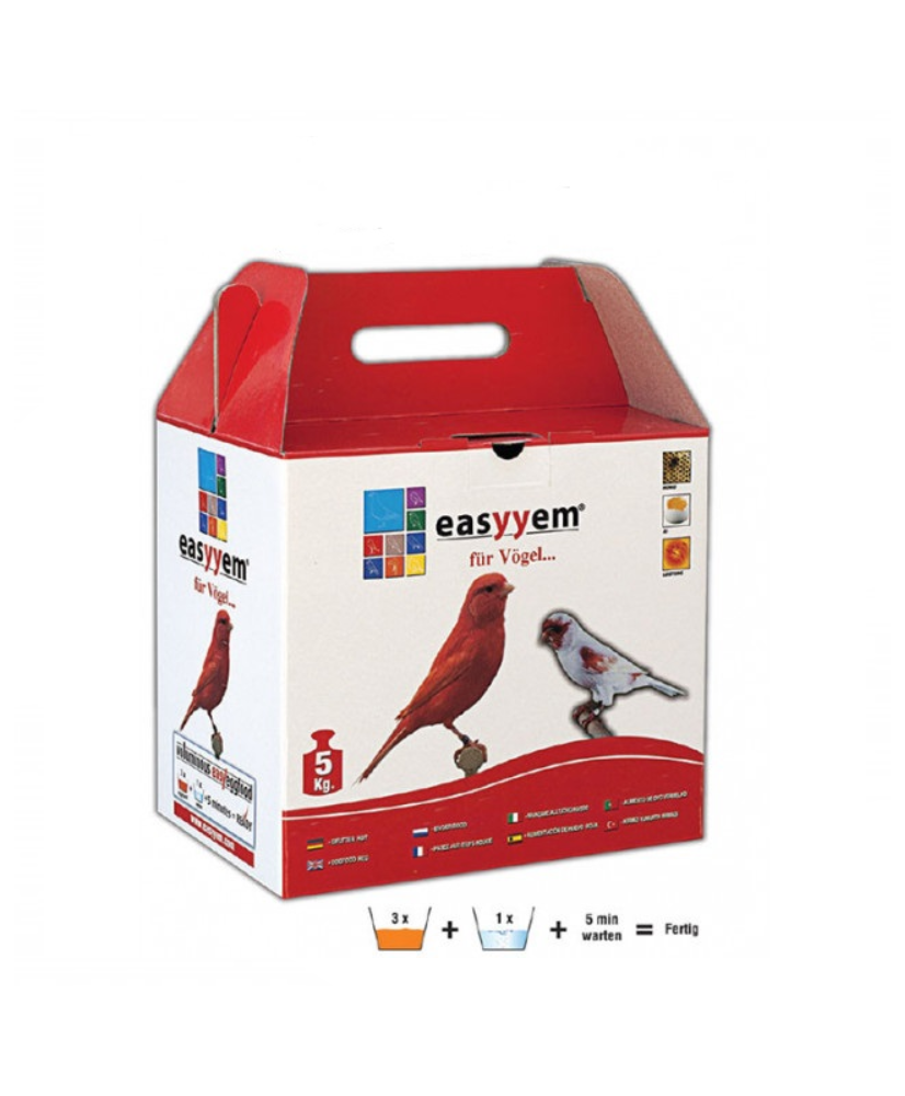 Easyyem Pâtée aux oeufs canaris rouges - 5kg